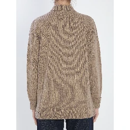 Bull cardigan in cashmere