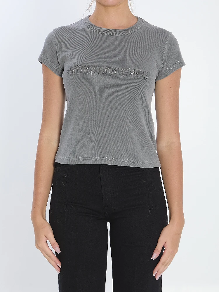 Baby Tee with Hotfix graphic