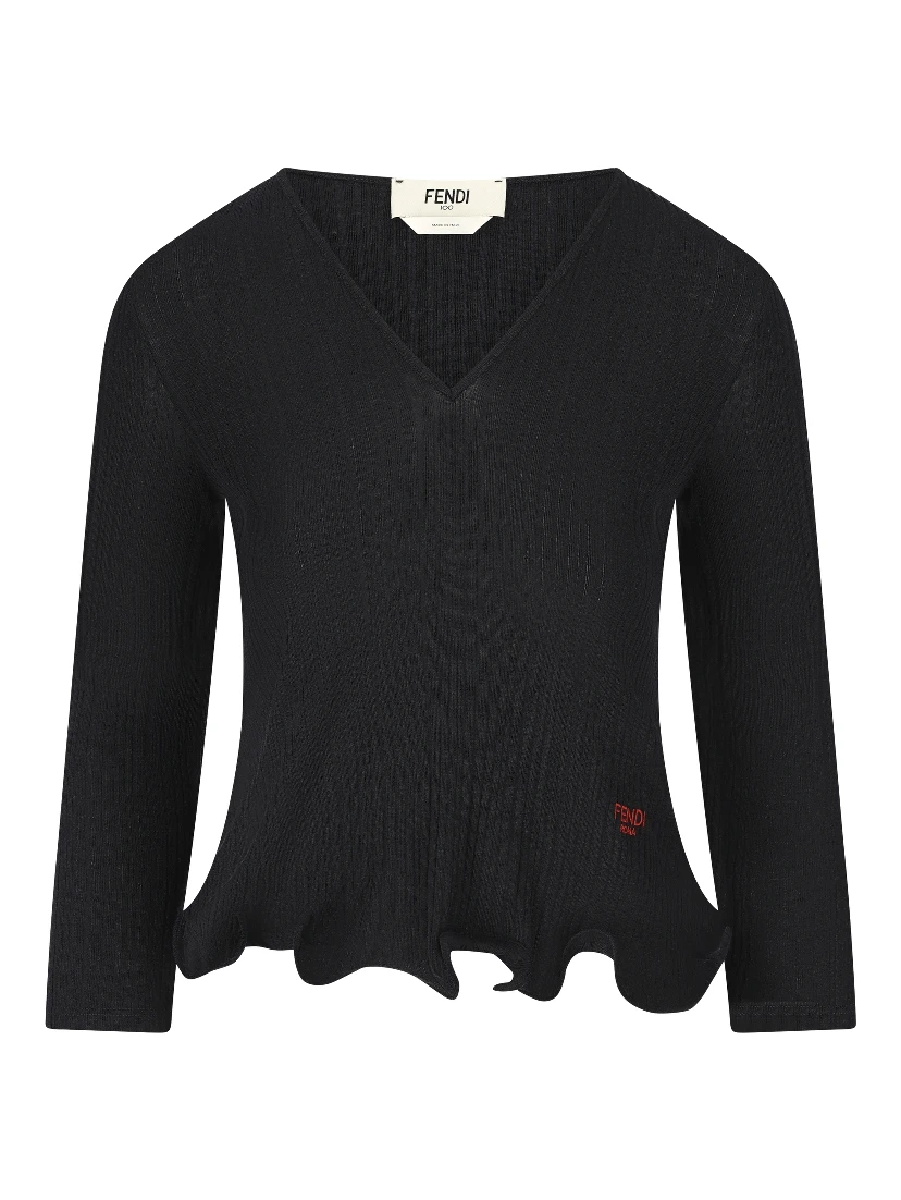 Fendi Sweaters Black