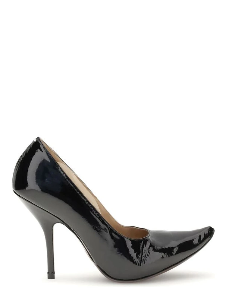 Black Calf Leather Bos Taurus High Heel Pumps