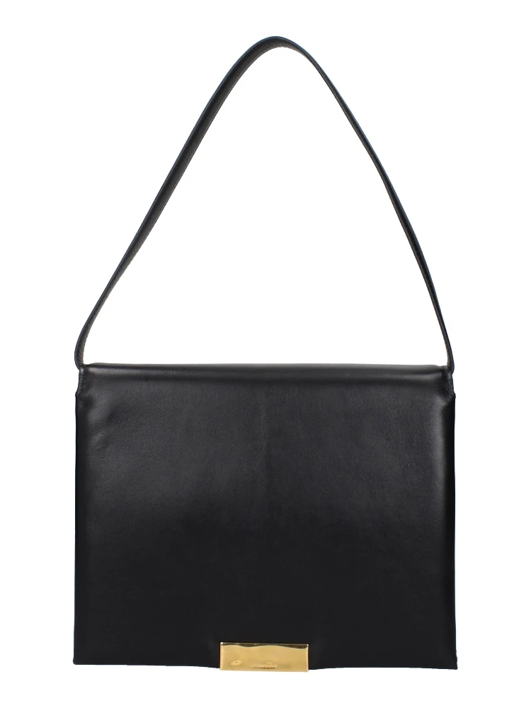 Black Leather Shoulder Bag