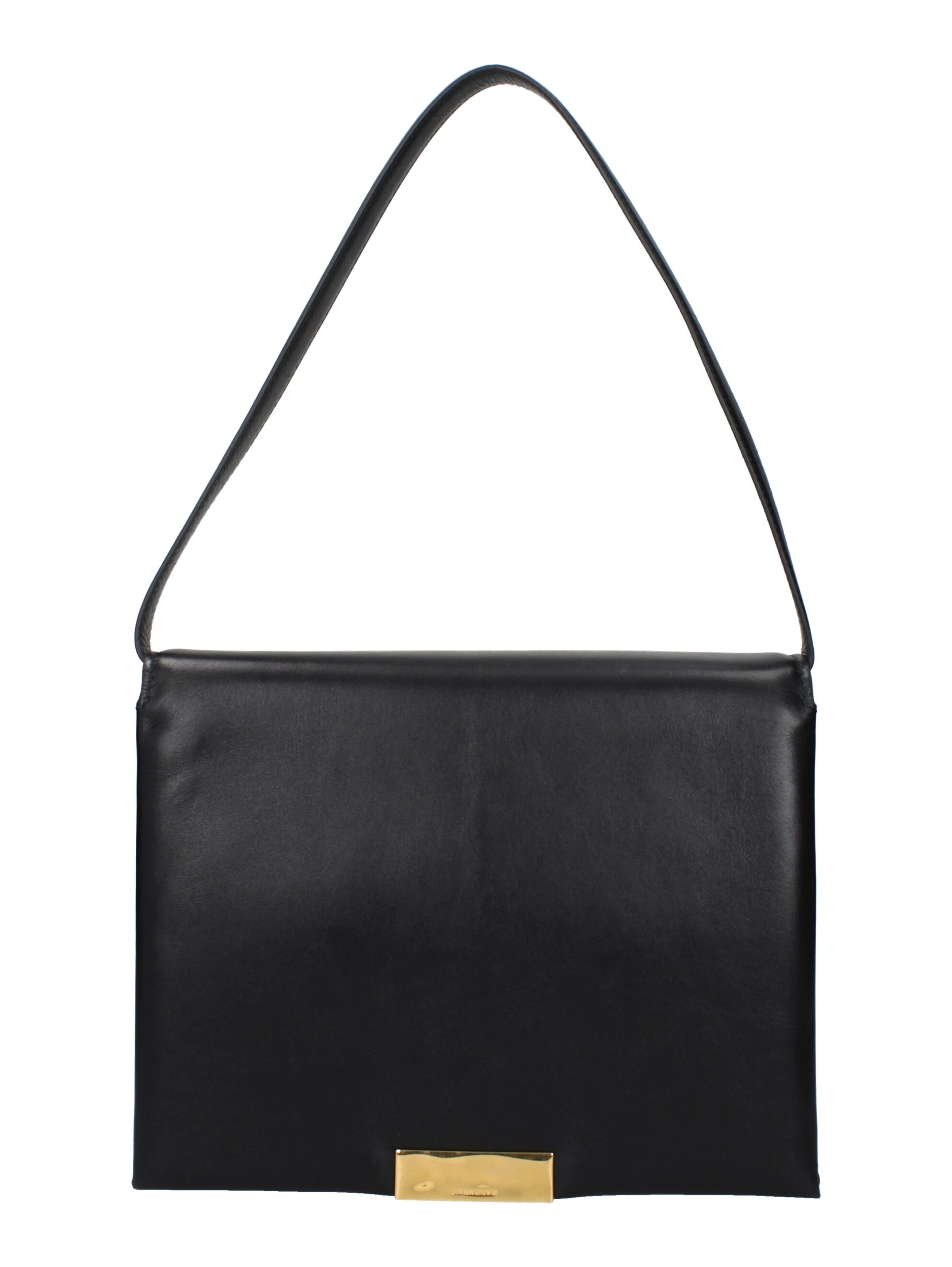 Black Leather Shoulder Bag