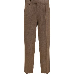 Brown Wool Dress Pants