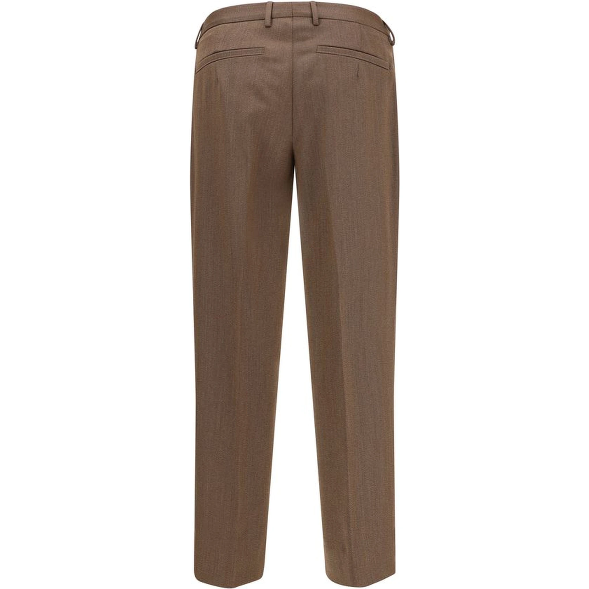 Brown Wool Dress Pants