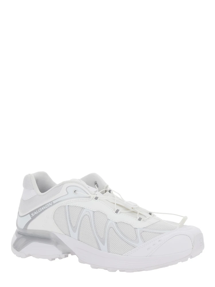 XT-Whisper White Sneakers with Printed Logo on the Side and Drawstring Closure in Fabric Unisex alternative