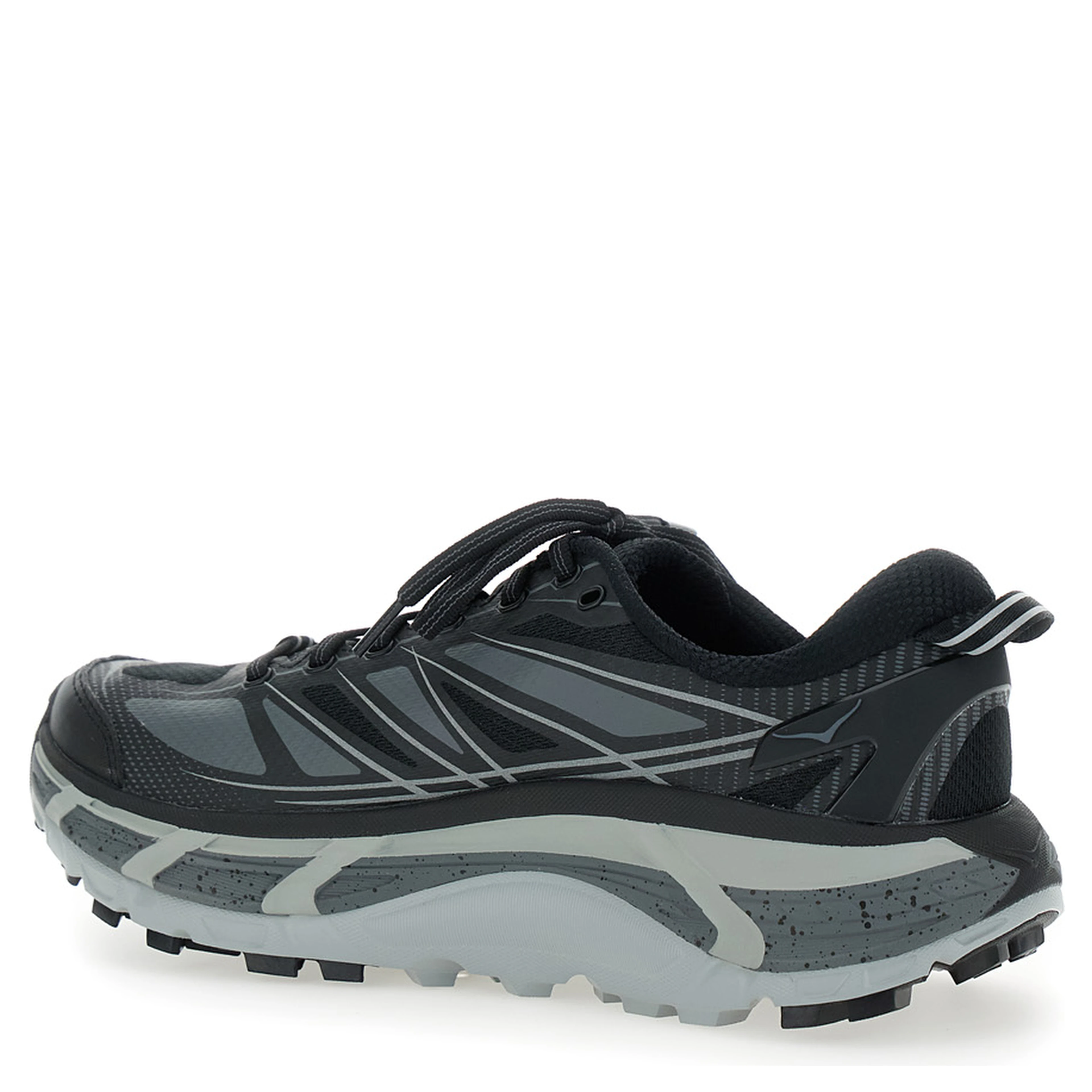 Mafate Speed 2 Black Low Top Sneakers with Logo Print on the Side in Tech Fabric Unisex