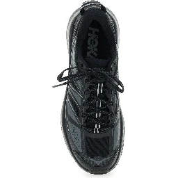 Mafate Speed 2 Black Low Top Sneakers with Logo Print on the Side in Tech Fabric Unisex