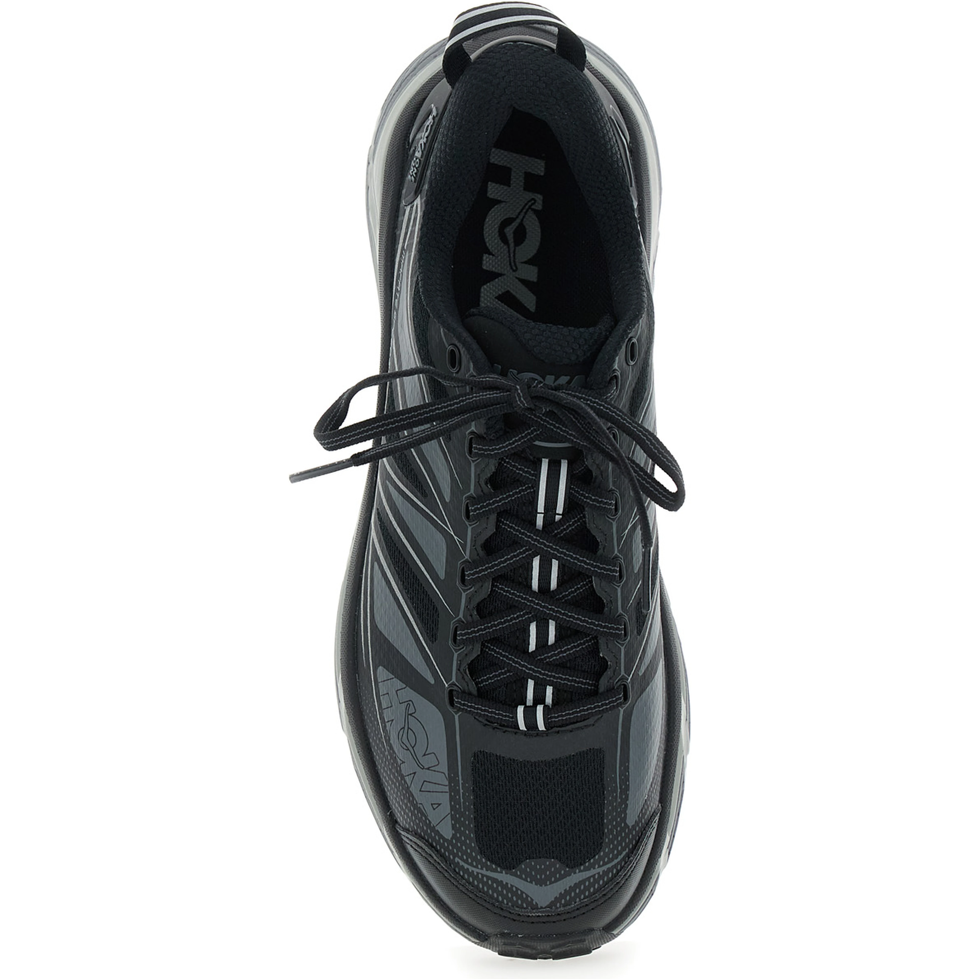Mafate Speed 2 Black Low Top Sneakers with Logo Print on the Side in Tech Fabric Unisex