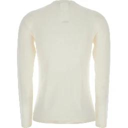 White V-neck Sweater in Cashmere Woman
