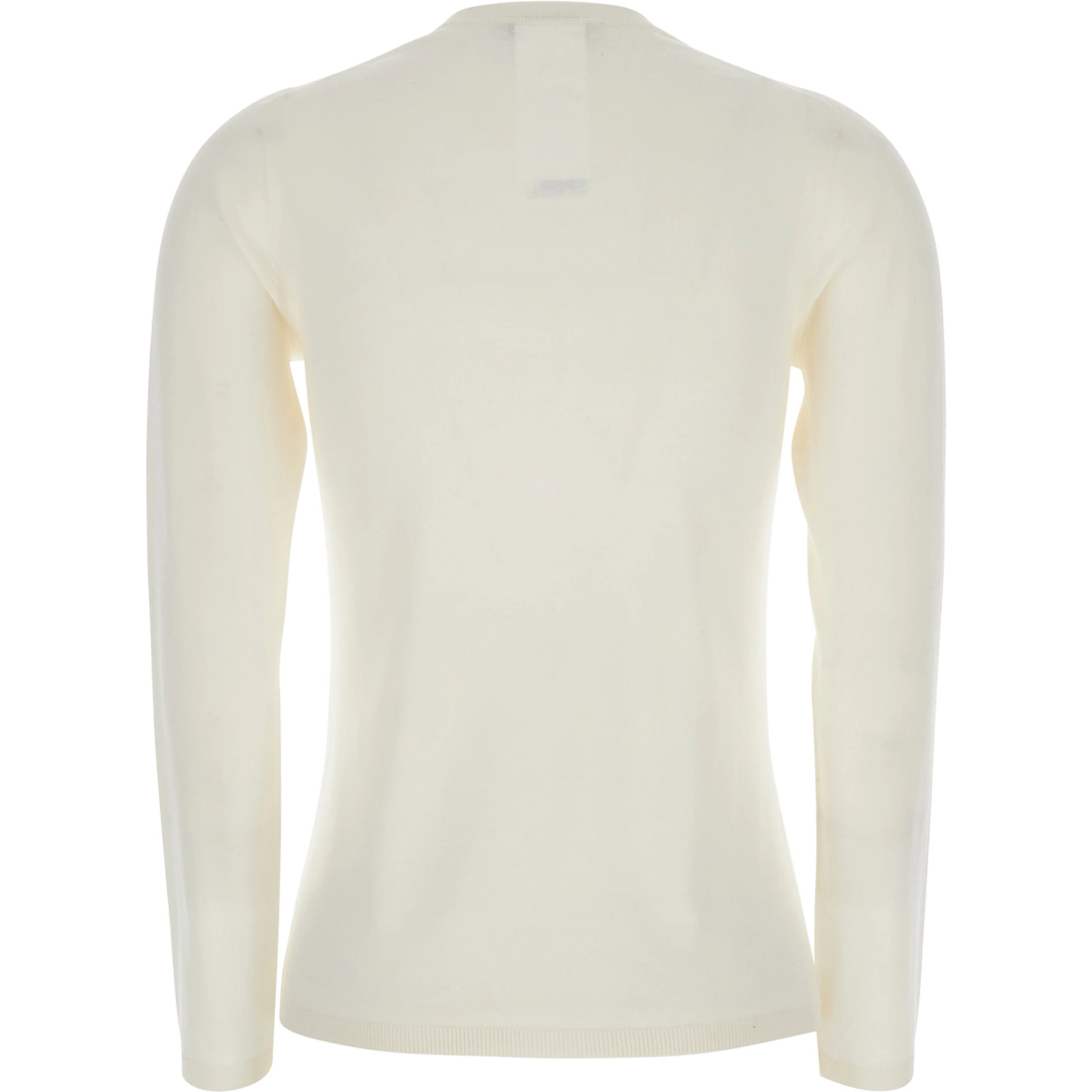 White V-neck Sweater in Cashmere Woman