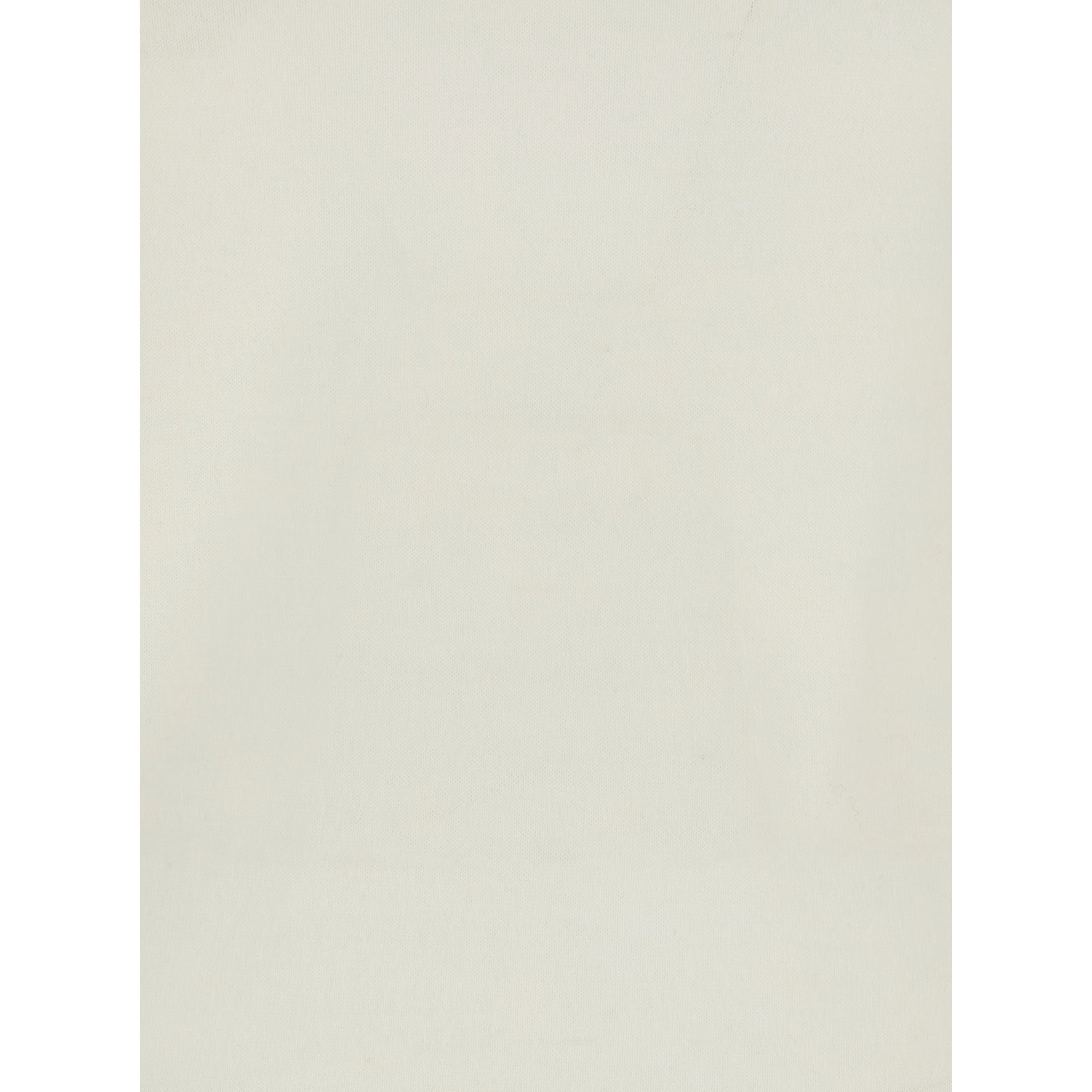 White V-neck Sweater in Cashmere Woman