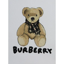 White Sweatshirt with Round Neck and Logo Print on the Front in Cotton Girl