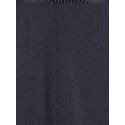 Carnet Blue Midi Skirt with Elastic Waist in Silk Woman