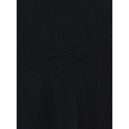 Black Crewneck T-Shirt with Logo Lettering Detail in Cotton Man