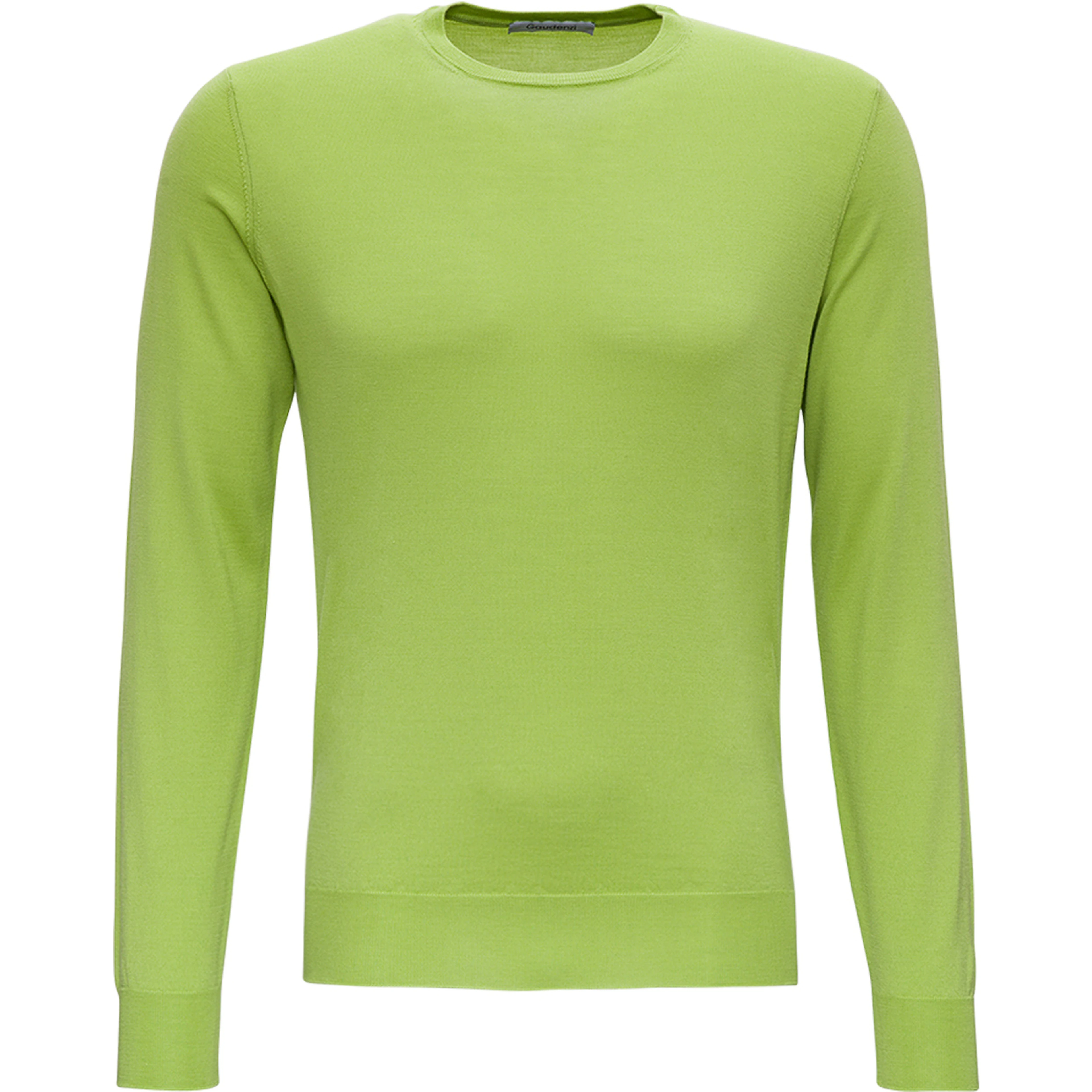 Green Crewneck Sweater in Wool Blend Man