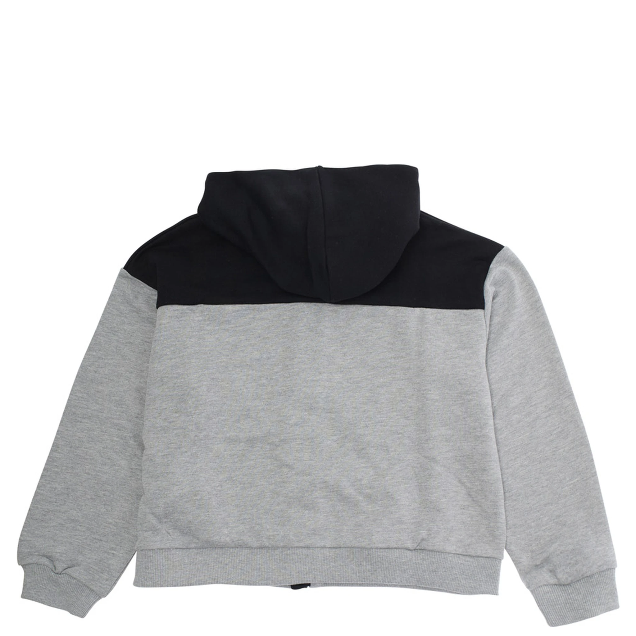 Multicolor Sweatshirt with Fixed Hood and Logo Lettering on the Front in Cotton Boy