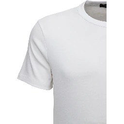 White Cotton Crew neck T-Shirt Man Tom Ford