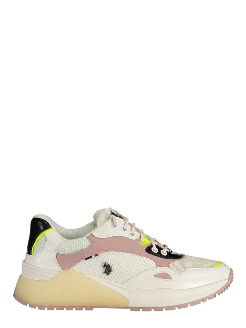 White Polyester Sneaker