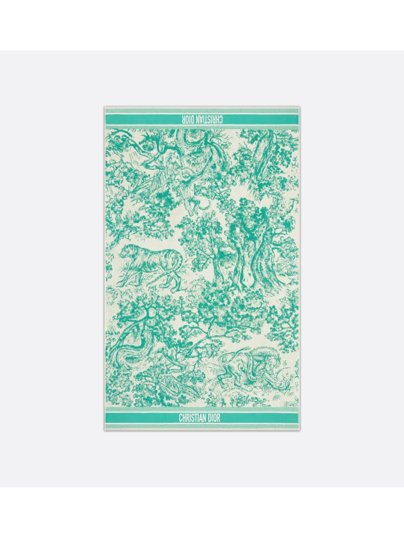 "Toile de Jouy Sauvage Dioriviera" beach towel