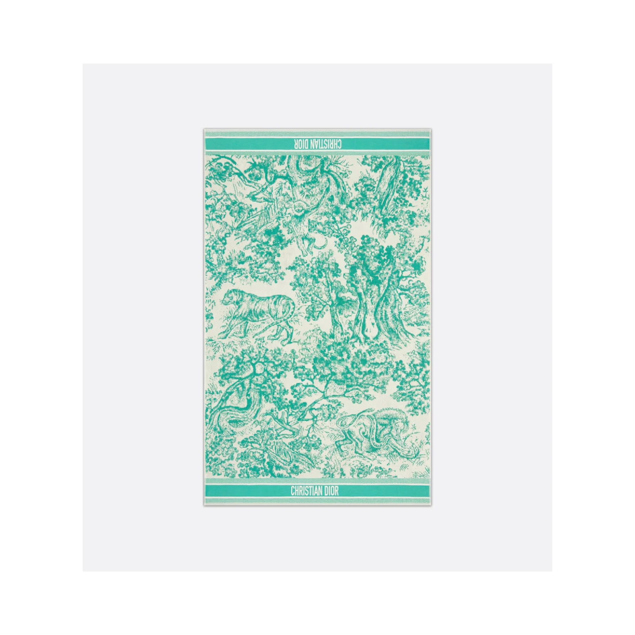 "Toile de Jouy Sauvage Dioriviera" beach towel