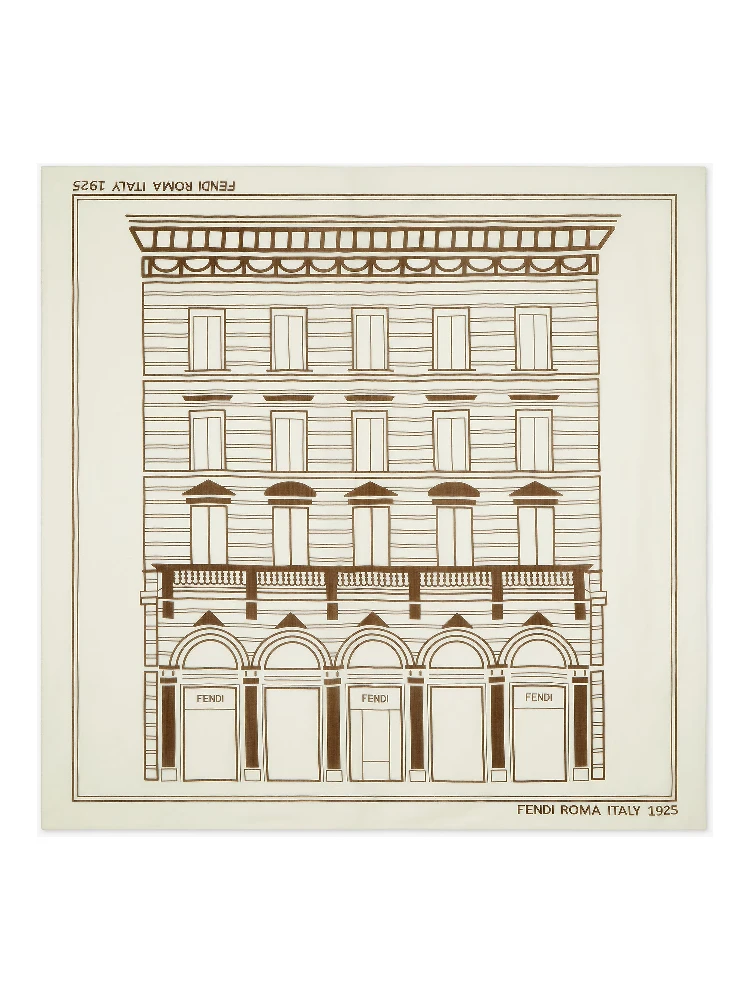 "Fendi Roma Italy 1925" shawl