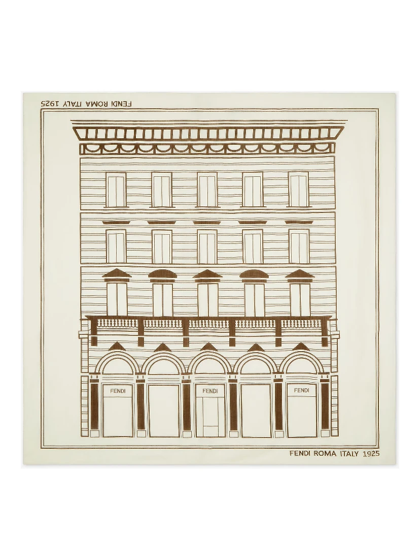 "Fendi Roma Italy 1925" shawl