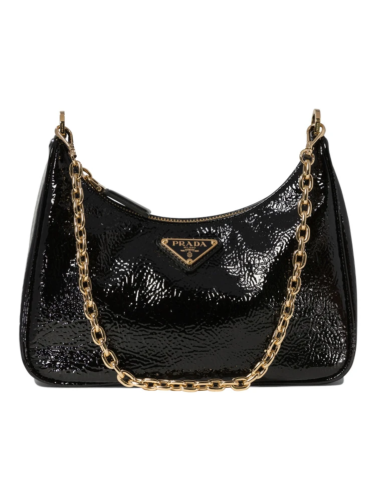 Re-Nylon sequinned mini bag
