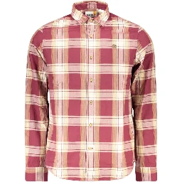 Red Cotton Men Shirt