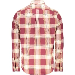 Red Cotton Men Shirt