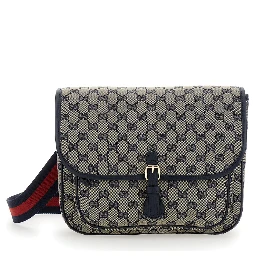 Multicolor Crossbody Bag with GG Canvas in Cotton Blend Boy