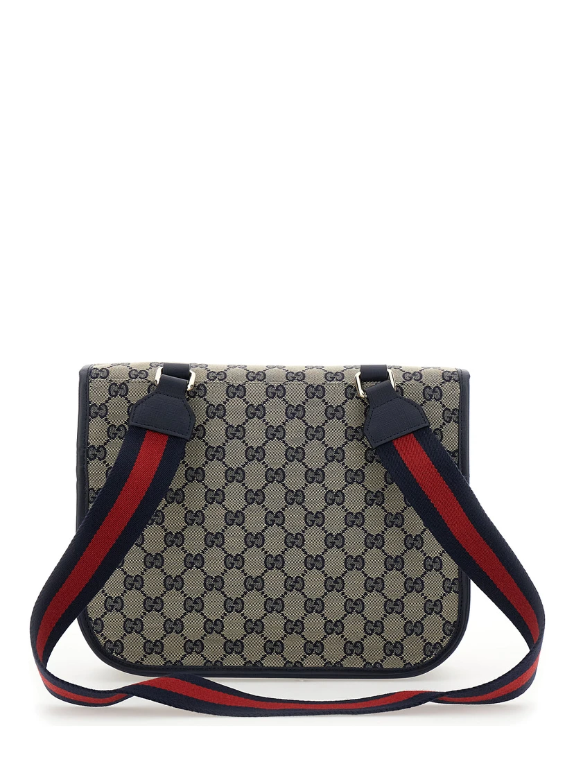 Multicolor Crossbody Bag with GG Canvas in Cotton Blend Boy