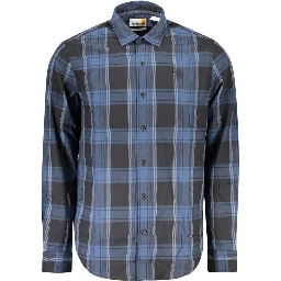 قميص رجالي أزرق من القطن