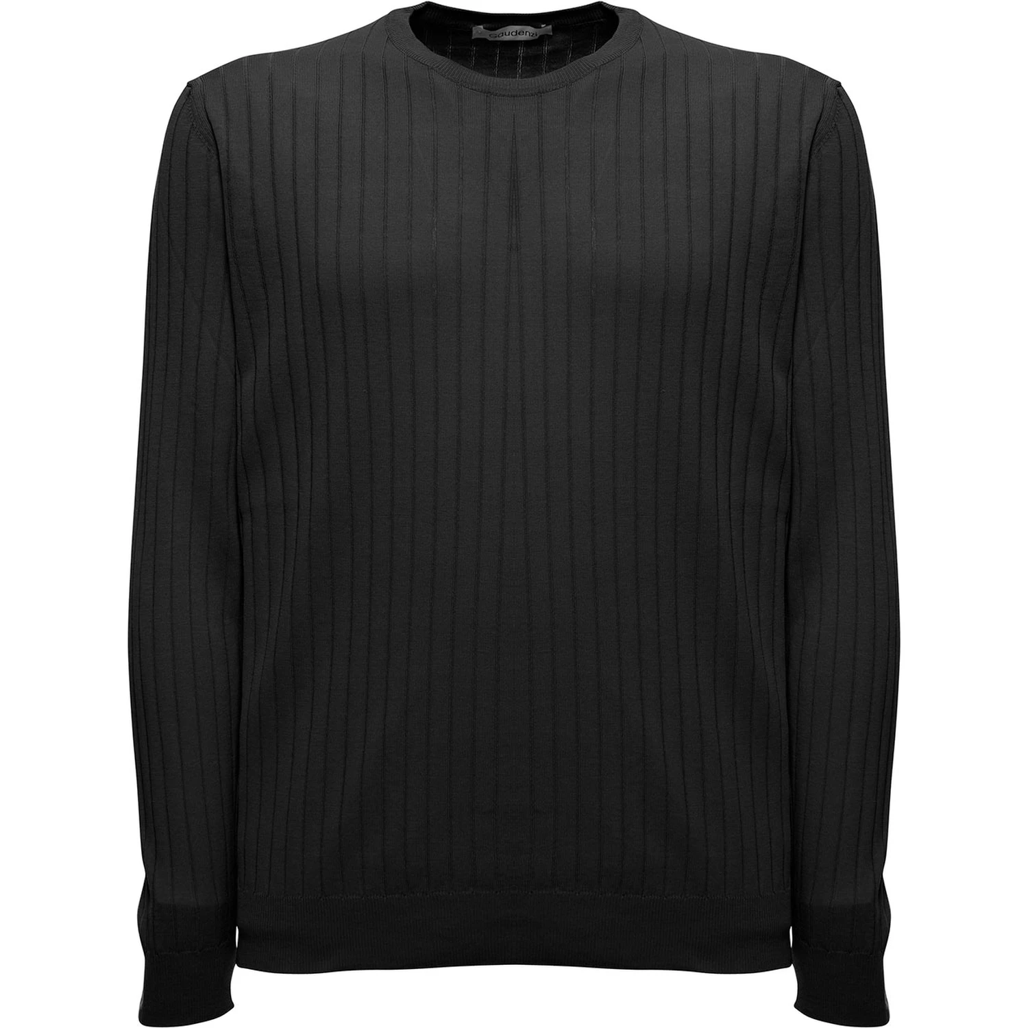 Gaudenzi Mans Long-Sleeved Ribbed Cotton Sweater
