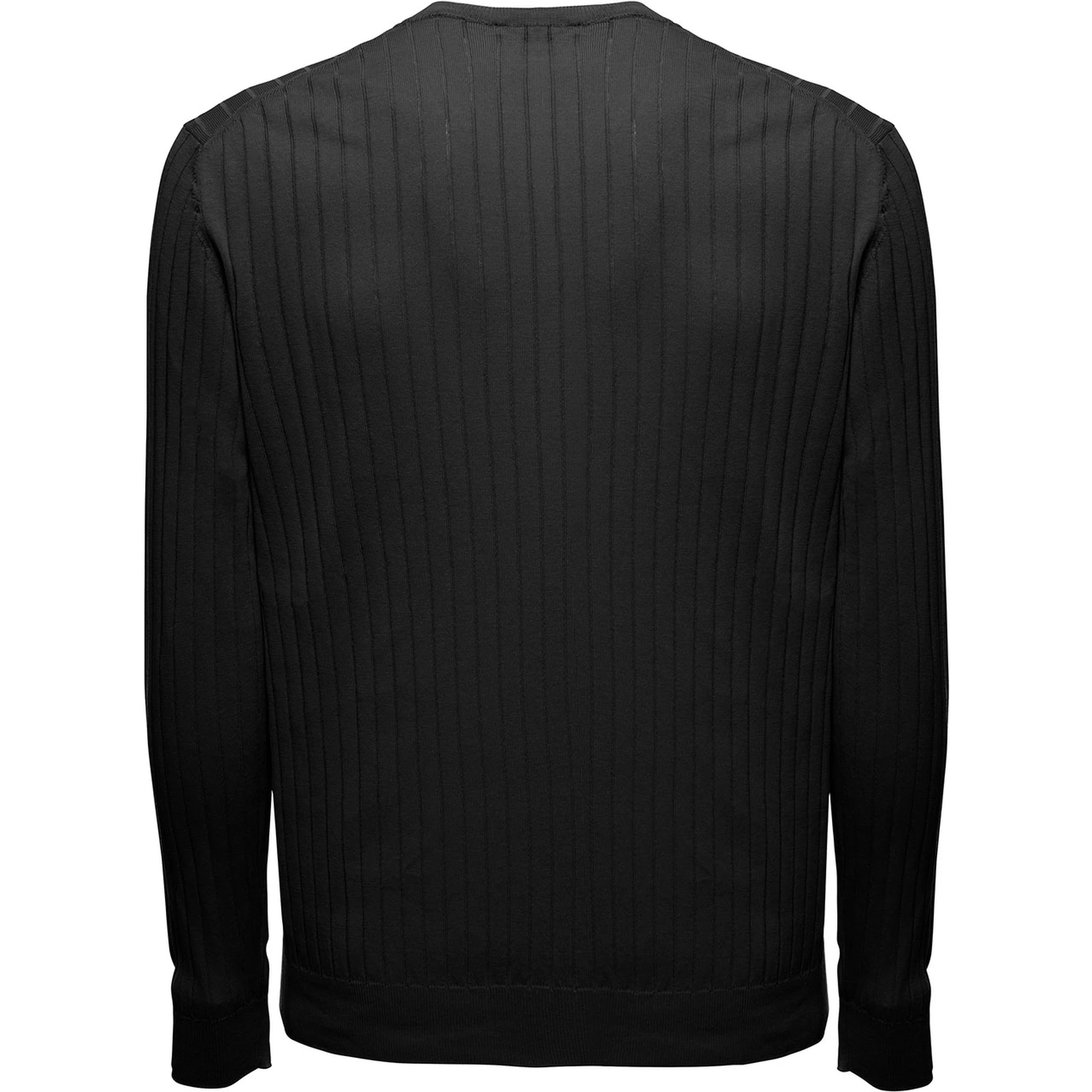 Gaudenzi Mans Long-Sleeved Ribbed Cotton Sweater