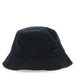 Black Hat with Logo on the Front in Cotton Man