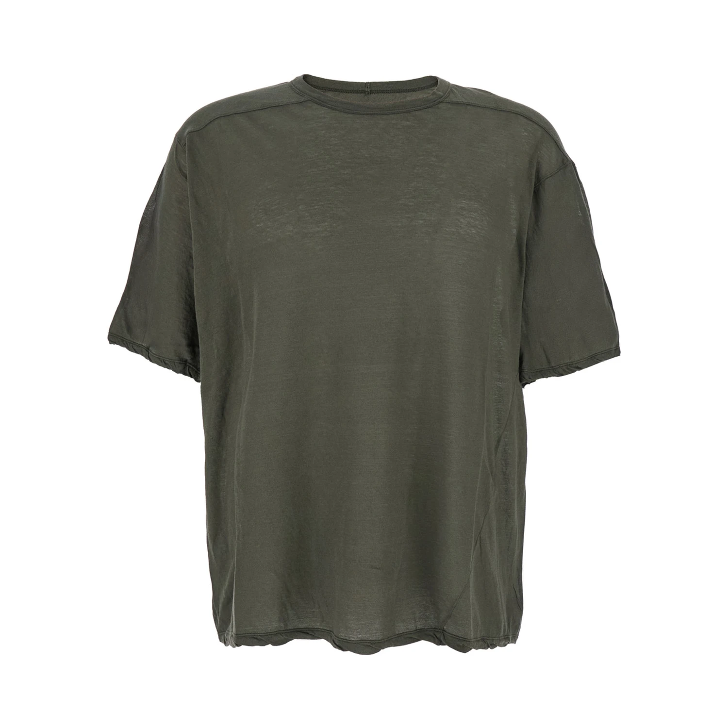 Brad Green Crewneck T-Shirt with Rear Stitching in Cotton Man