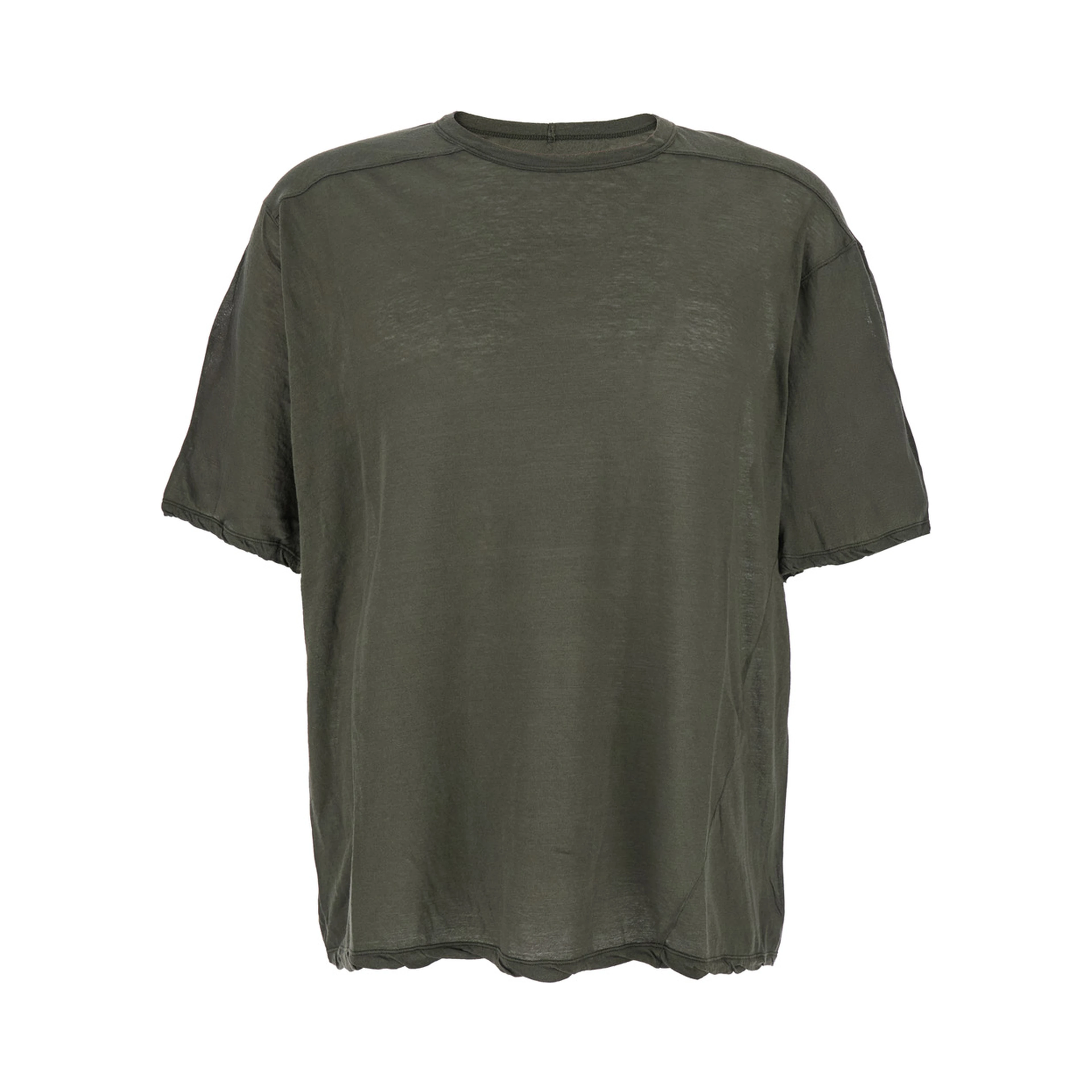 Brad Green Crewneck T-Shirt with Rear Stitching in Cotton Man