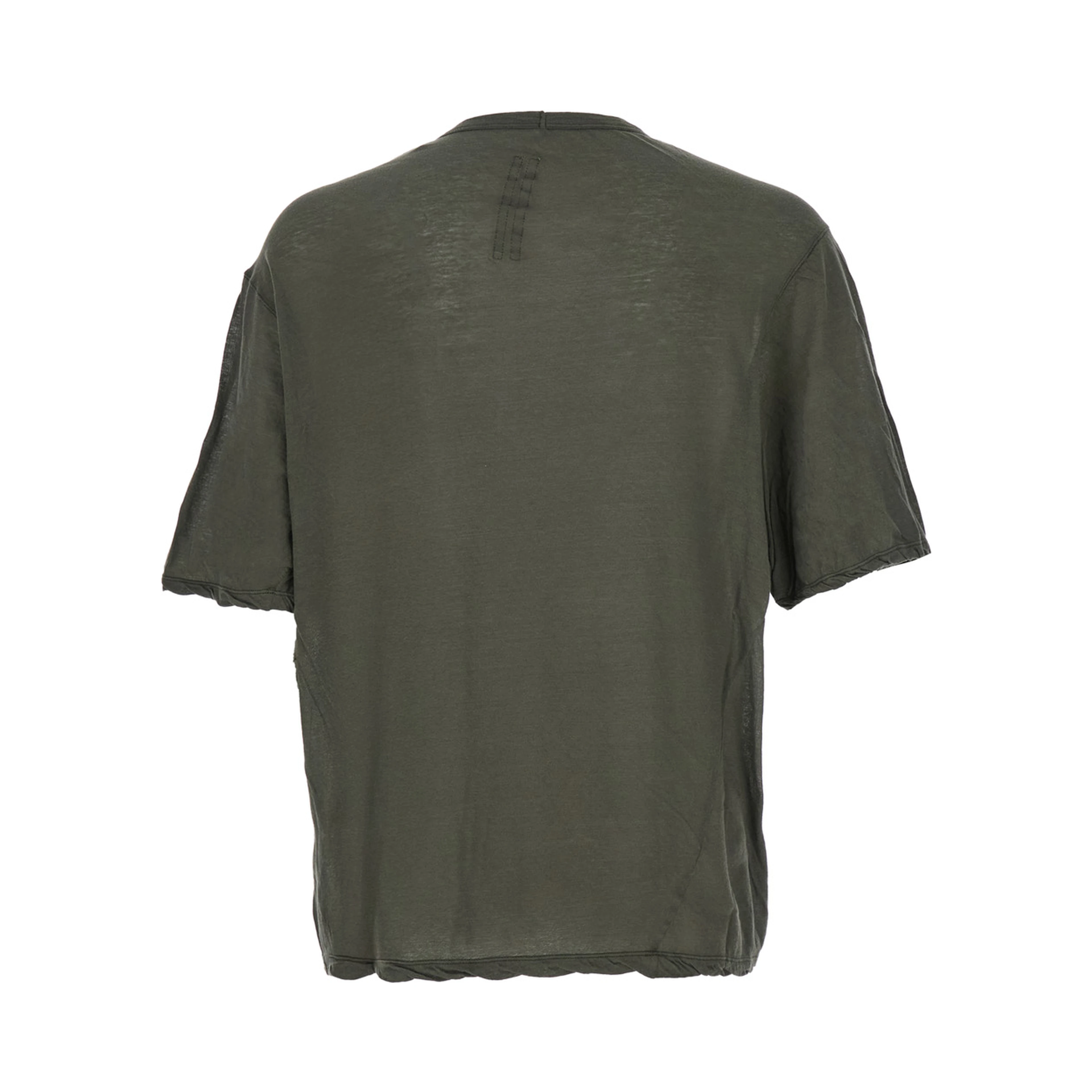 Brad Green Crewneck T-Shirt with Rear Stitching in Cotton Man