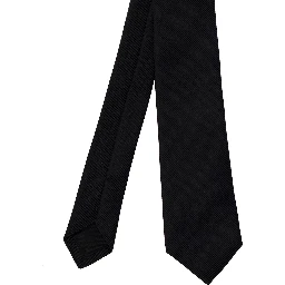 Skinny Evening Black Tie in Silk Grosgrain Man Saint Laurent
