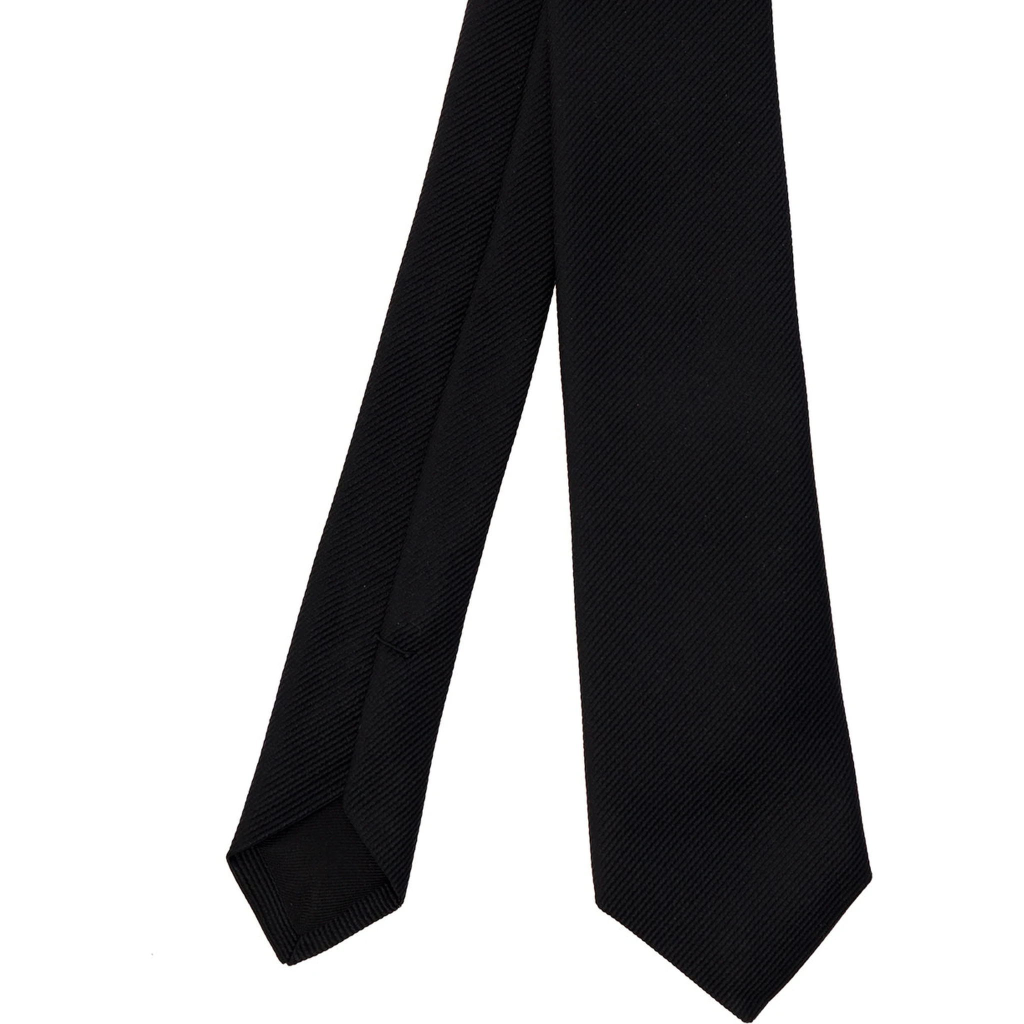 Skinny Evening Black Tie in Silk Grosgrain Man Saint Laurent