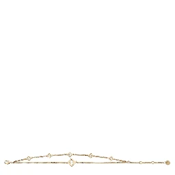 ‘Forever Fendi’ Gold-Colored Bracelet with Lobster Clasp and FF Charm in Bronze Woman