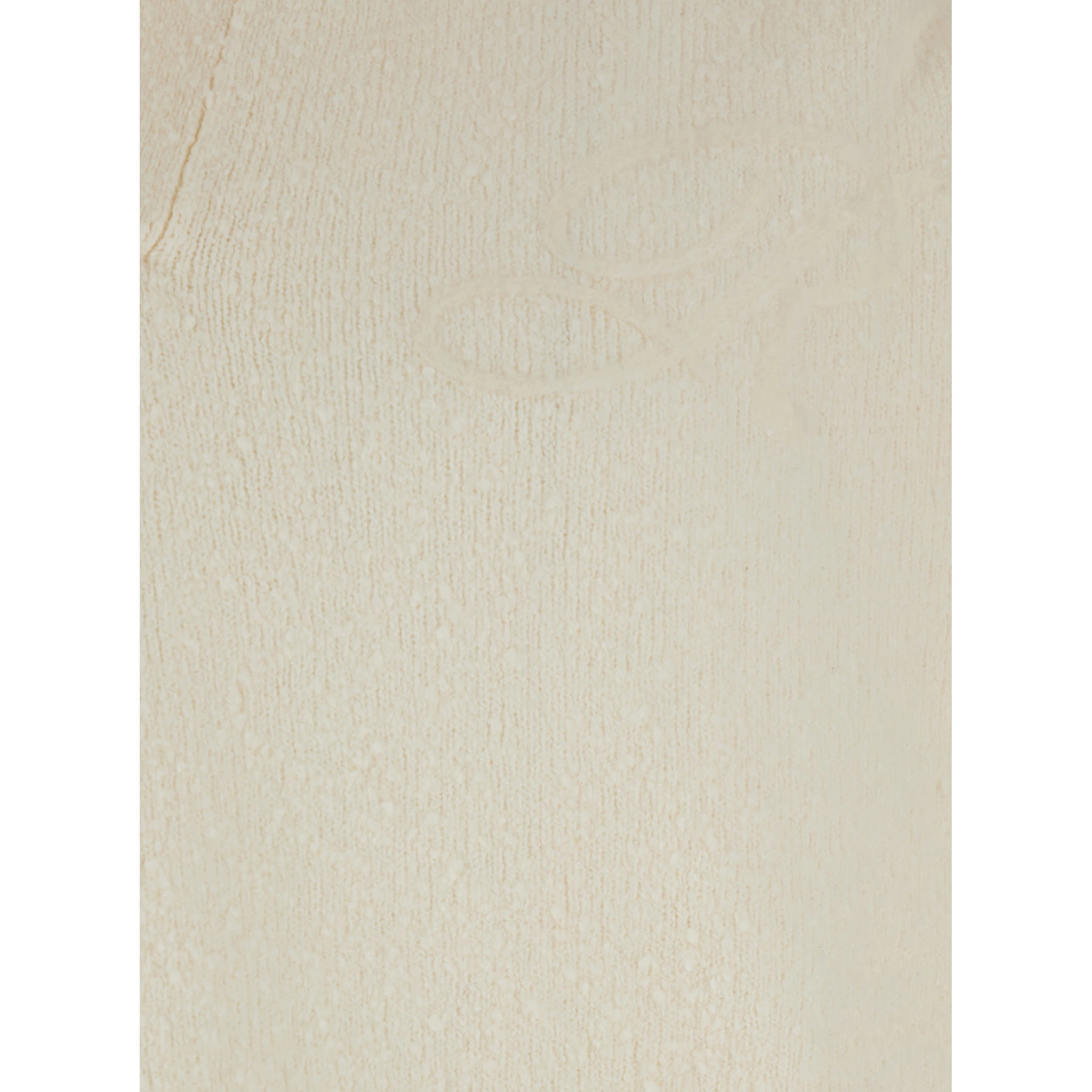 White Long-Sleeve Polo Shirt with Classic Collar and Ribbed Trims in Cotton Blend Stretch Man