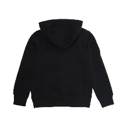 Black Hoodie with Pony on the Front and Numerical Detail on the Sleeve in Cotton Blend Boy