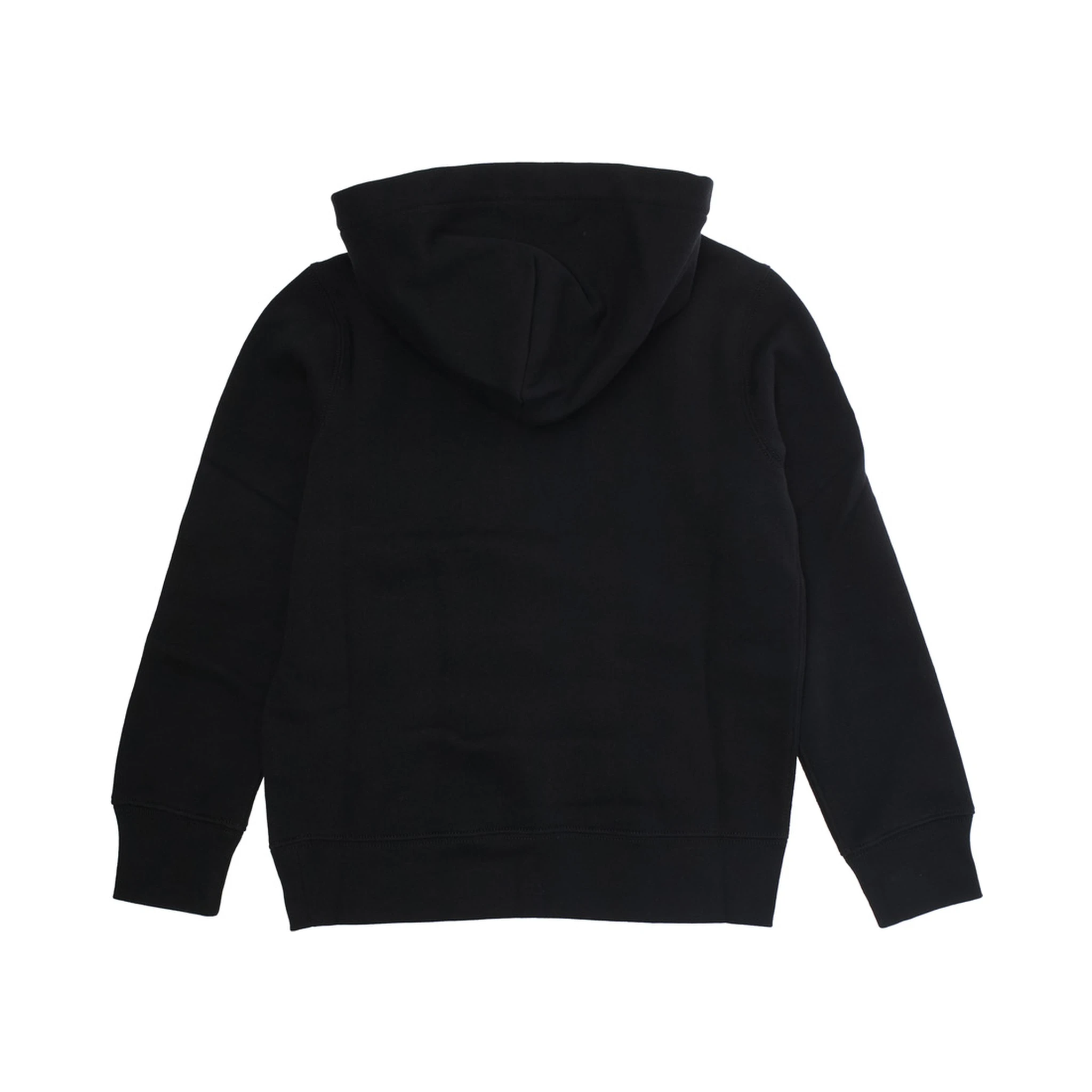 Black Hoodie with Pony on the Front and Numerical Detail on the Sleeve in Cotton Blend Boy