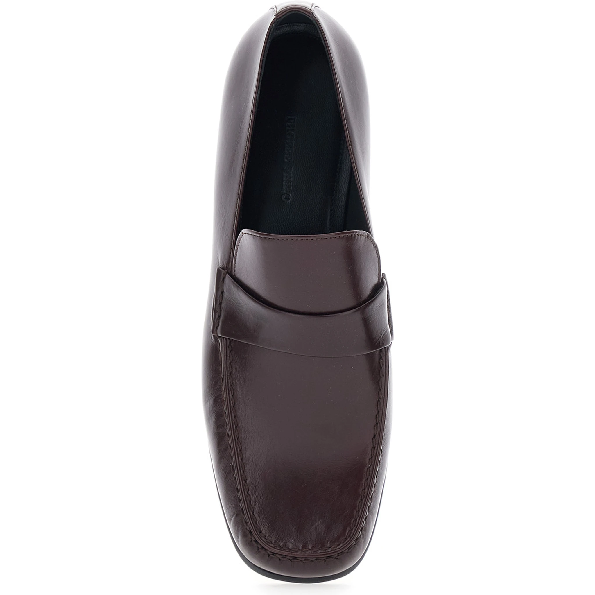 Bordeaux Pull-On Loafers in Leather Woman