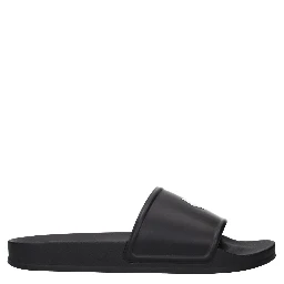 Black Cotton Slippers