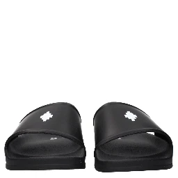 Black Cotton Slippers
