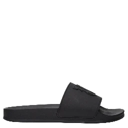 Black Cotton Slippers