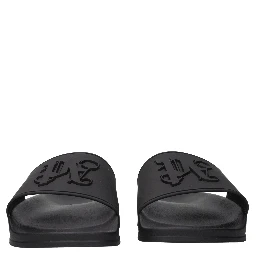 Black Cotton Slippers