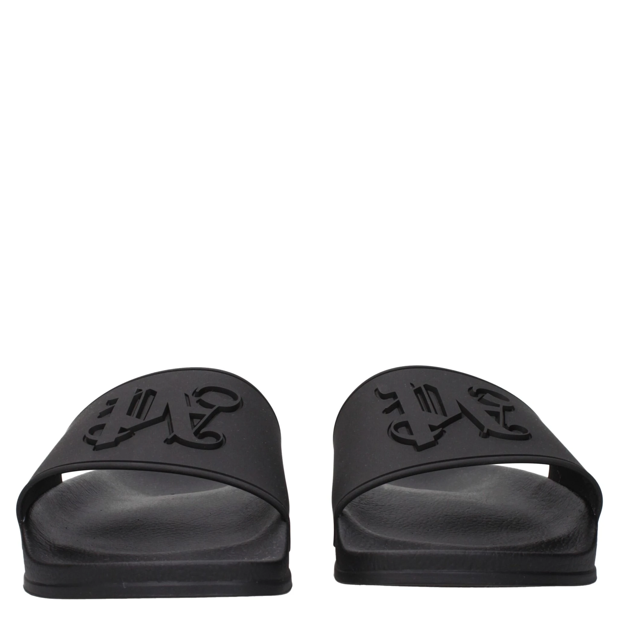 Black Cotton Slippers